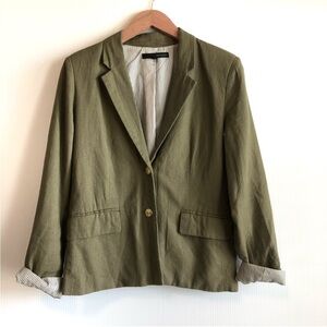 Harve Benard Khaki Women's Blazer